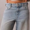 Jeans baggy taille basse avec logo Jeans baggy taille basse avec logo