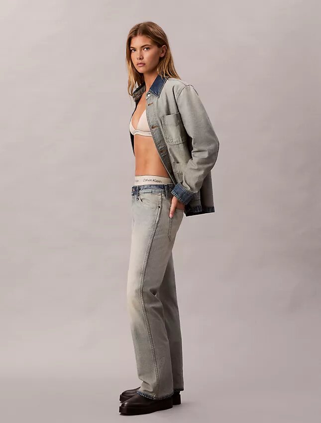 Jeans bootcut ample en denim selvedge Jeans bootcut ample en denim selvedge