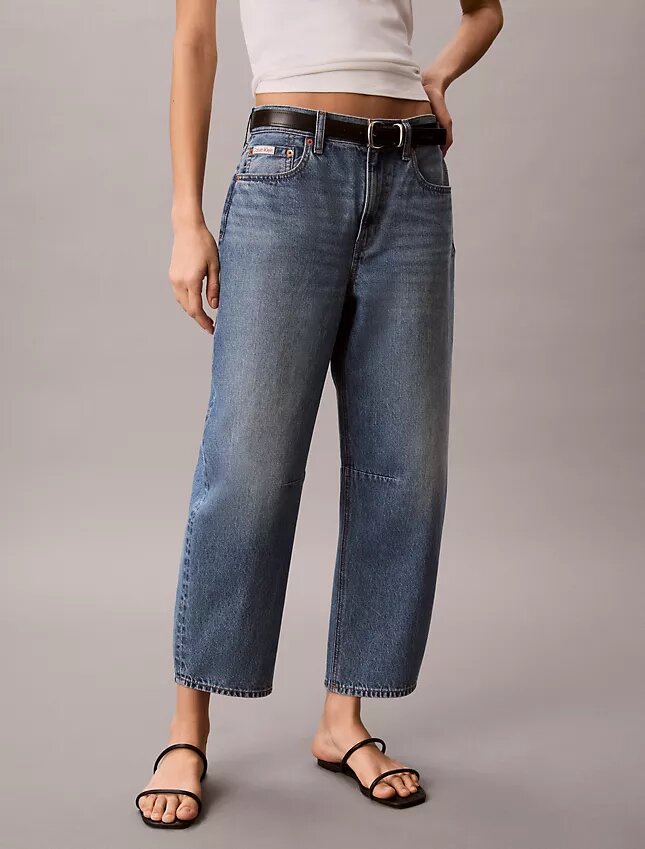 Jeans courts à coupe évasée Jeans courts à coupe évasée