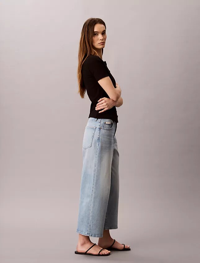 Jeans courts à jambes larges Jeans courts à jambes larges