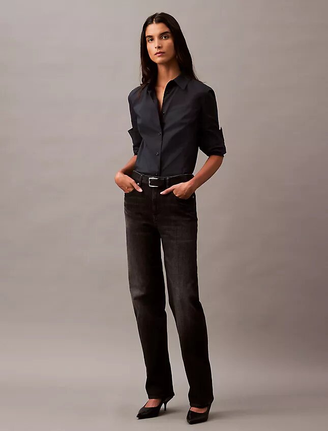 Jeans décontractés en coton et cachemire Jeans décontractés en coton et cachemire