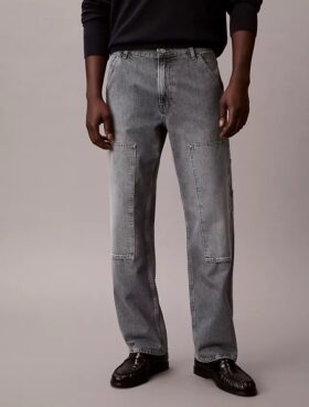 Jeans de charpentier à coupe droite Jeans de charpentier à coupe droite