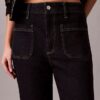 Jeans droit décontracté à revers