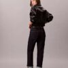 Jeans droit décontracté à revers