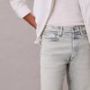Jeans droit standard en mélange de laine Jeans droit standard en mélange de laine