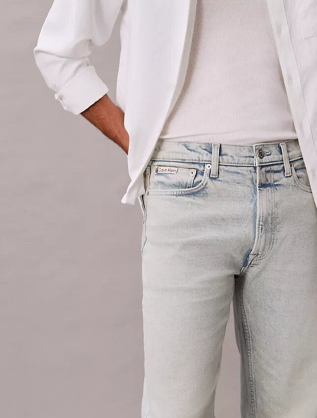 Jeans droit standard en mélange de laine Jeans droit standard en mélange de laine