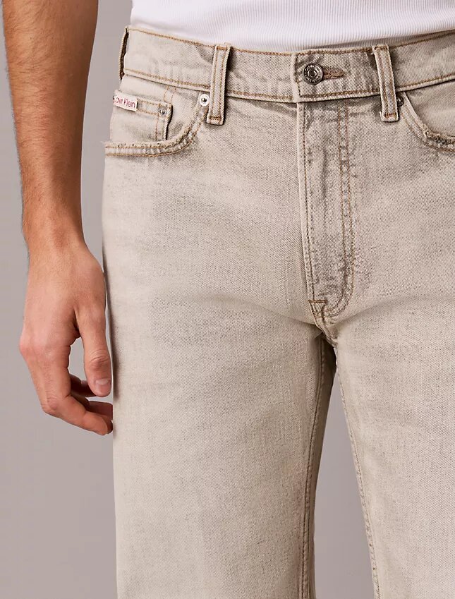 Jeans droit standard en mélange de laine Jeans droit standard en mélange de laine