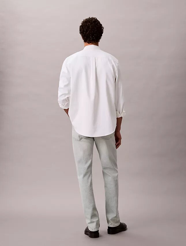 Jeans droit standard en mélange de laine Jeans droit standard en mélange de laine