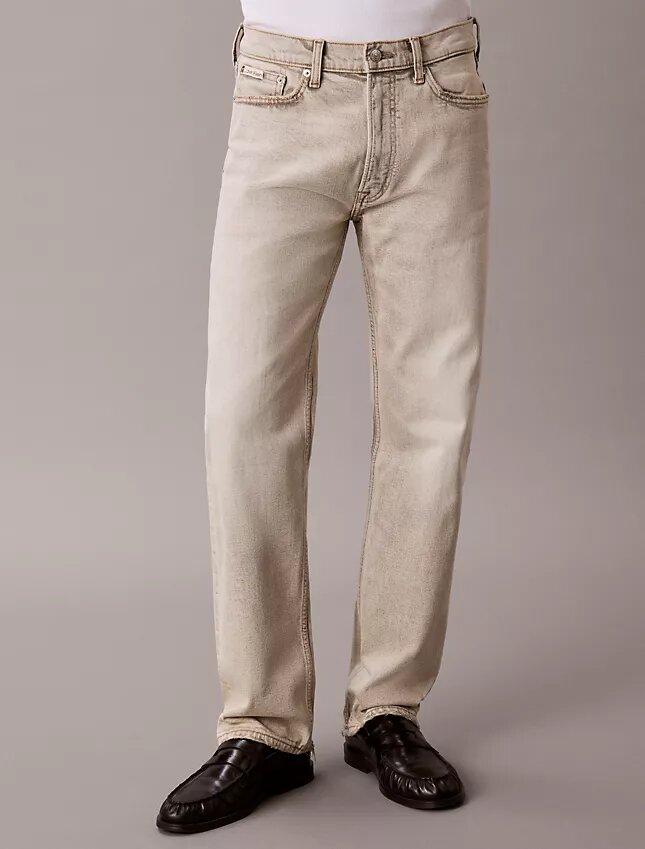 Jeans droit standard en mélange de laine Jeans droit standard en mélange de laine
