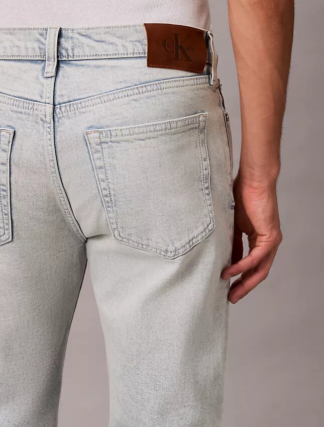 Jeans droit standard en mélange de laine Jeans droit standard en mélange de laine