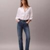 Jeans droit taille haute Jeans droit taille haute