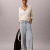Jeans droit taille haute Jeans droit taille haute