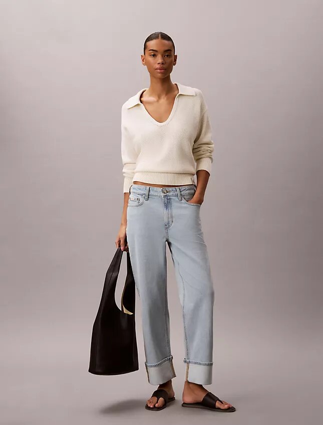 Jeans droit taille haute Jeans droit taille haute
