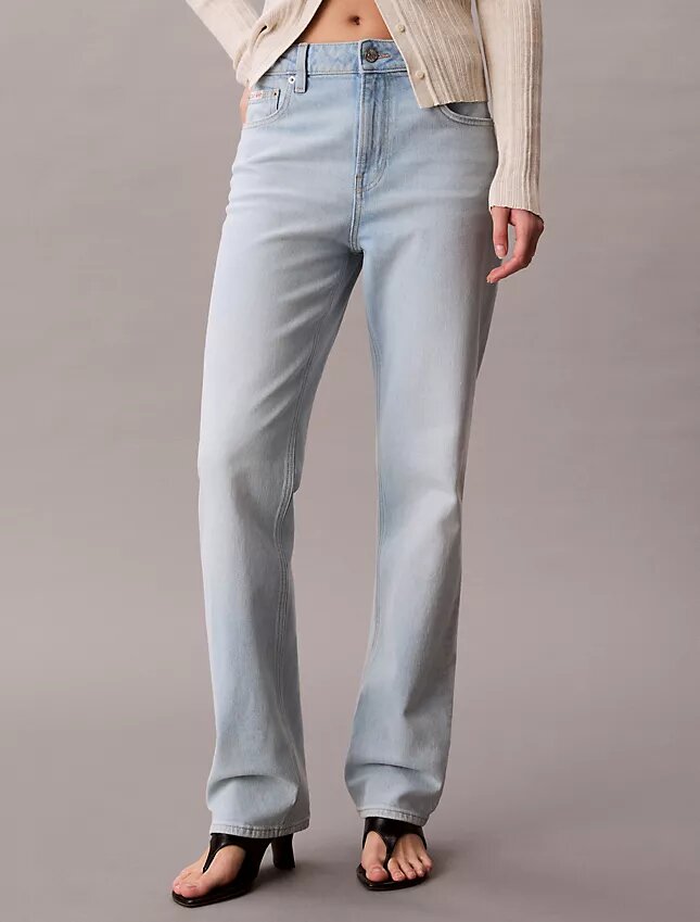 Jeans droit taille haute Jeans droit taille haute