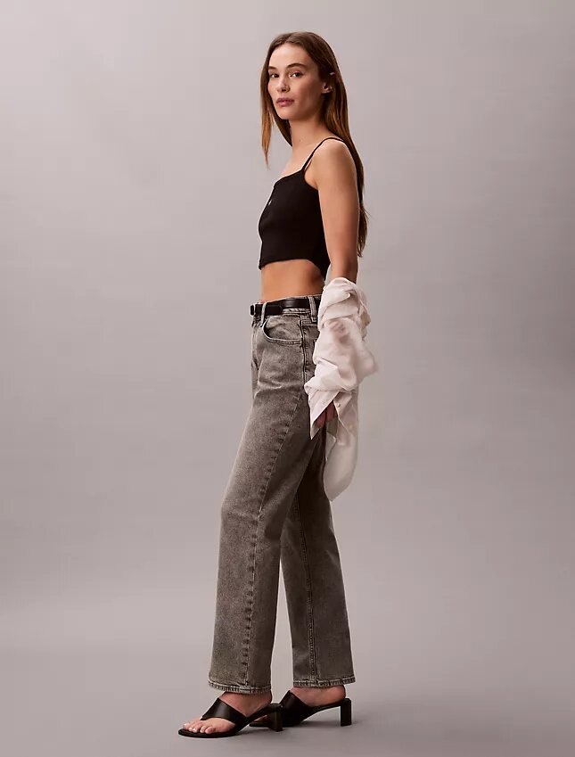 Jeans droit taille haute Jeans droit taille haute
