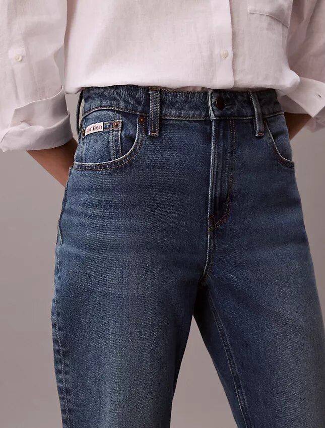 Jeans droit taille haute Jeans droit taille haute