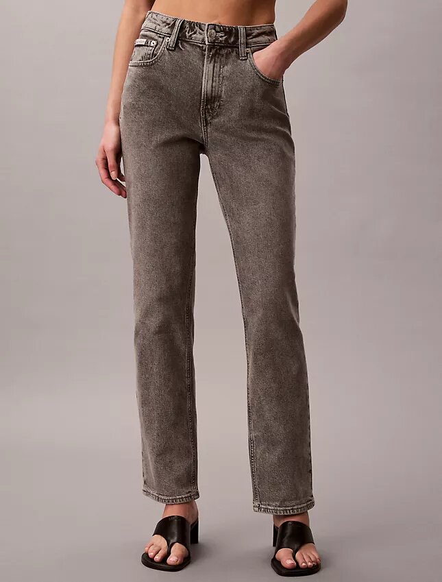 Jeans droit taille haute Jeans droit taille haute