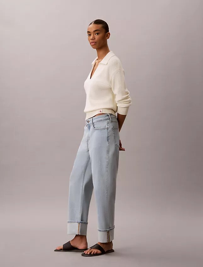 Jeans droit taille haute Jeans droit taille haute