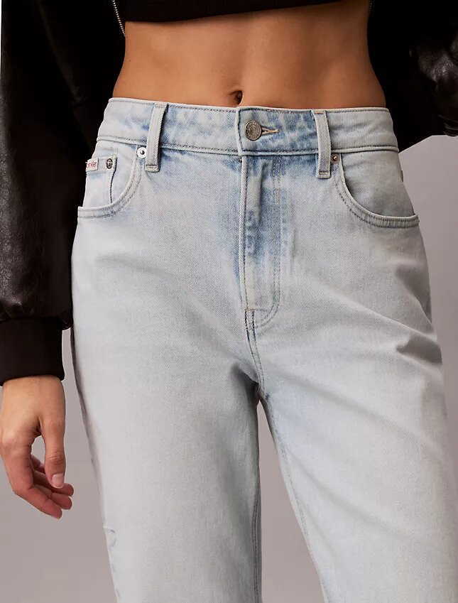 Jeans droit taille haute Jeans droit taille haute