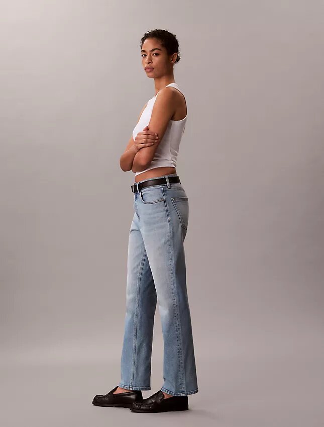 Jeans droit taille haute Jeans droit taille haute