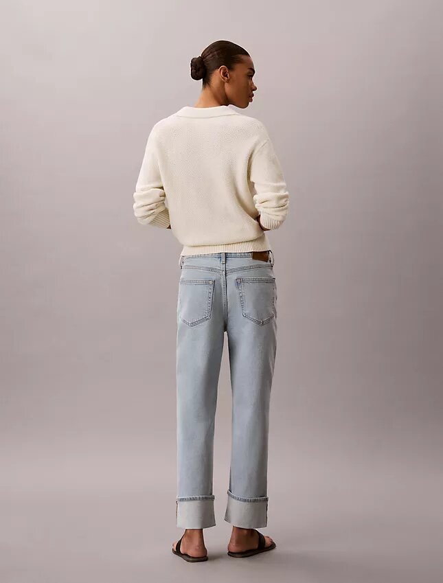 Jeans droit taille haute Jeans droit taille haute