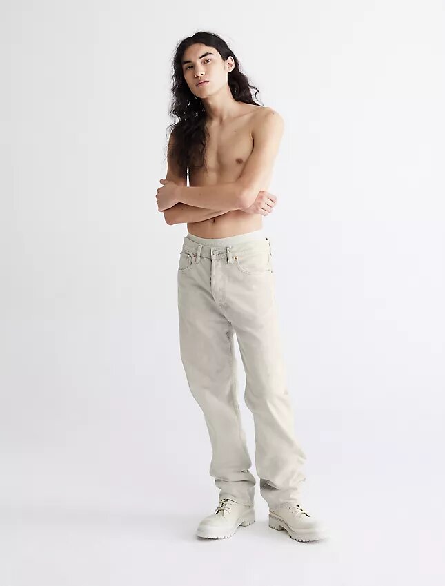 Jeans droits teintés marbrés Standards Jeans droits teintés marbrés Standards