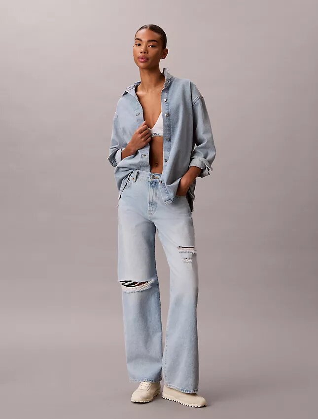 Jeans à jambes larges Jeans à jambes larges