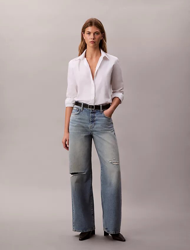 Jeans à jambes larges Jeans à jambes larges
