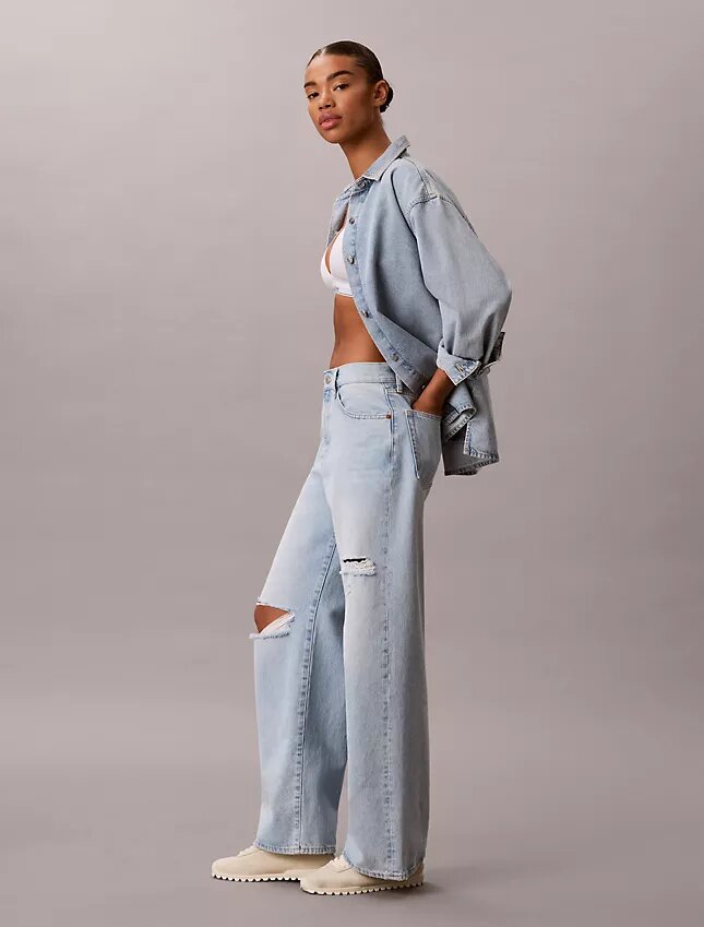 Jeans à jambes larges Jeans à jambes larges
