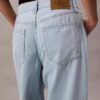 Jeans à jambes larges en mélange de lin Jeans à jambes larges en mélange de lin