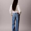 Jeans à jambes larges en mélange de lyocell Jeans à jambes larges en mélange de lyocell