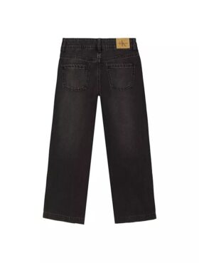 Jeans à jambes larges et coutures pour filles