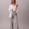 Jeans à taille très haute et jambes larges