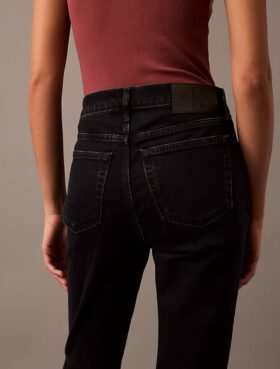 Jeans évasé à taille mi-haute