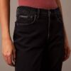 Jeans évasé à taille mi-haute