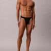 Jockstrap en microfibre et dentelle Jockstrap en microfibre et dentelle