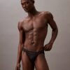 Jockstrap en microfibre et dentelle Jockstrap en microfibre et dentelle