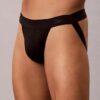 Jockstrap en microfibre et dentelle Jockstrap en microfibre et dentelle