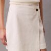 Jupe asymétrique en mélange lin-coton Jupe asymétrique en mélange lin-coton