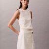 Jupe asymétrique en mélange lin-coton Jupe asymétrique en mélange lin-coton
