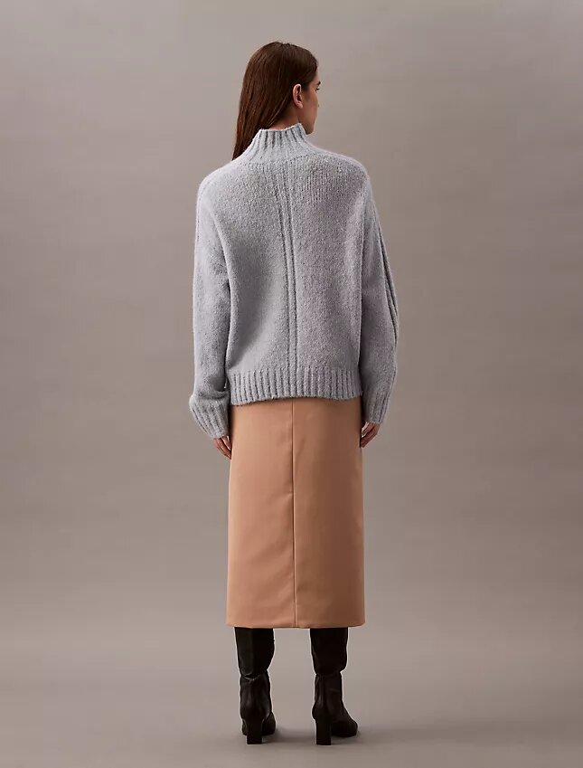 Jupe crayon midi en crêpe Jupe crayon midi en crêpe