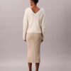 Jupe midi en coton côtelé Jupe midi en coton côtelé
