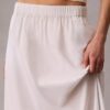 Jupe midi en popeline de coton Jupe midi en popeline de coton