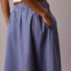 Jupe midi en popeline de coton Jupe midi en popeline de coton