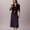Jupe midi en satin Jupe midi en satin