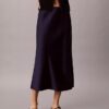 Jupe midi en satin Jupe midi en satin