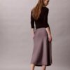 Jupe midi en satin Jupe midi en satin