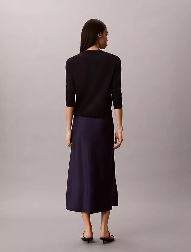 Jupe midi en satin Jupe midi en satin