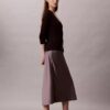 Jupe midi en satin Jupe midi en satin