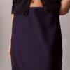Jupe midi en satin Jupe midi en satin
